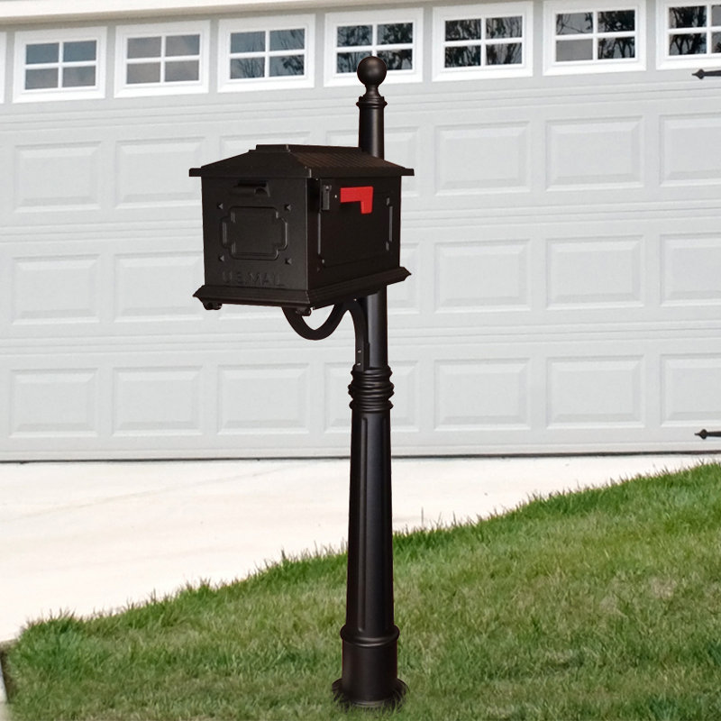 Special Lite Products Kingston Post Mounted Mailbox with Post Included